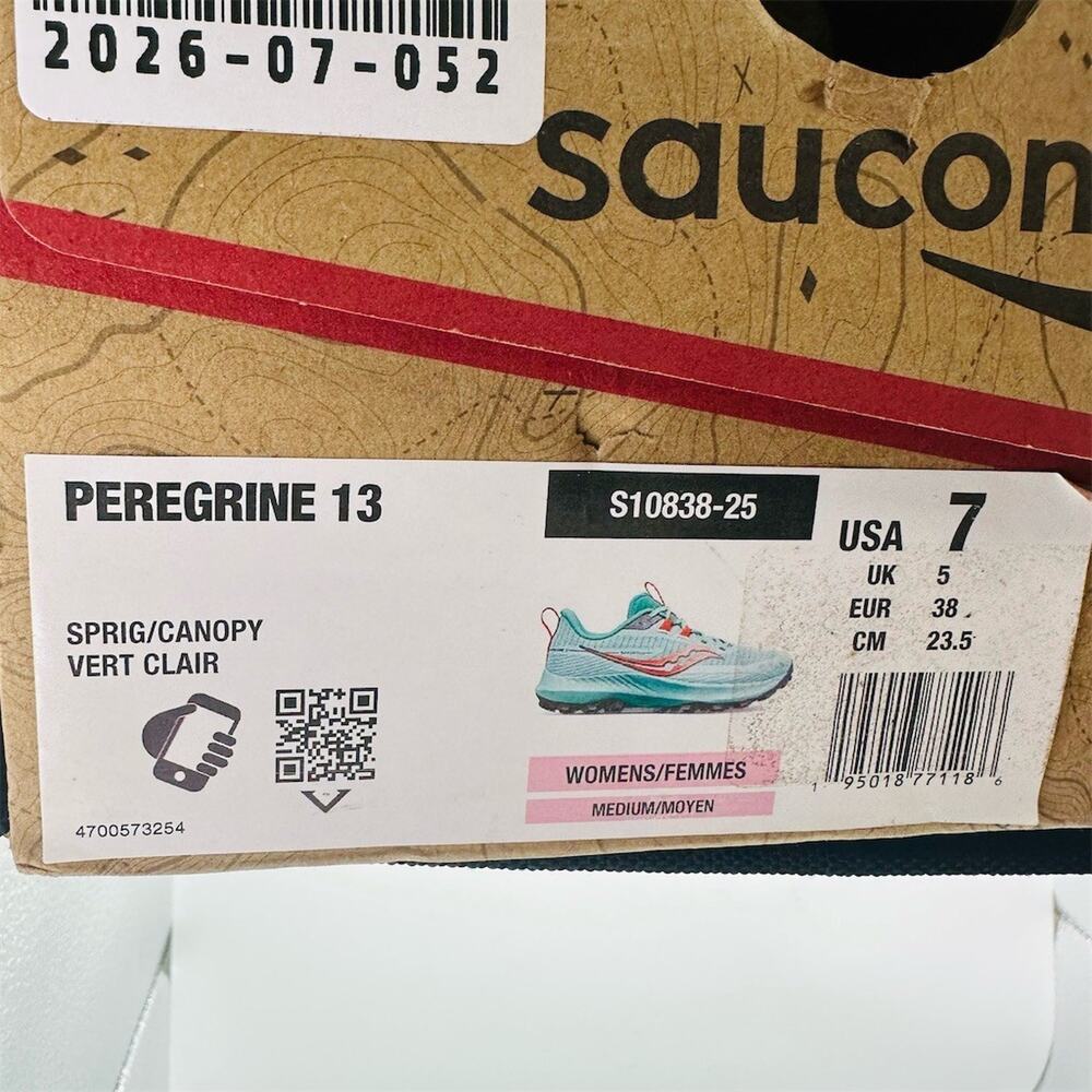 Saucony Peregrine 13 Trail Running Shoes Spring Canopy | Women’s Size 7 US | New - Picture 9 of 9
